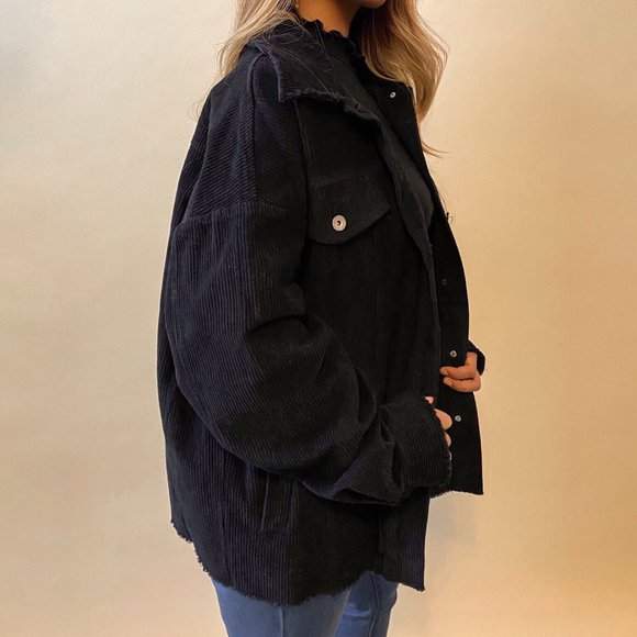 Black Corduroy Jacket - Picture 2 of 3